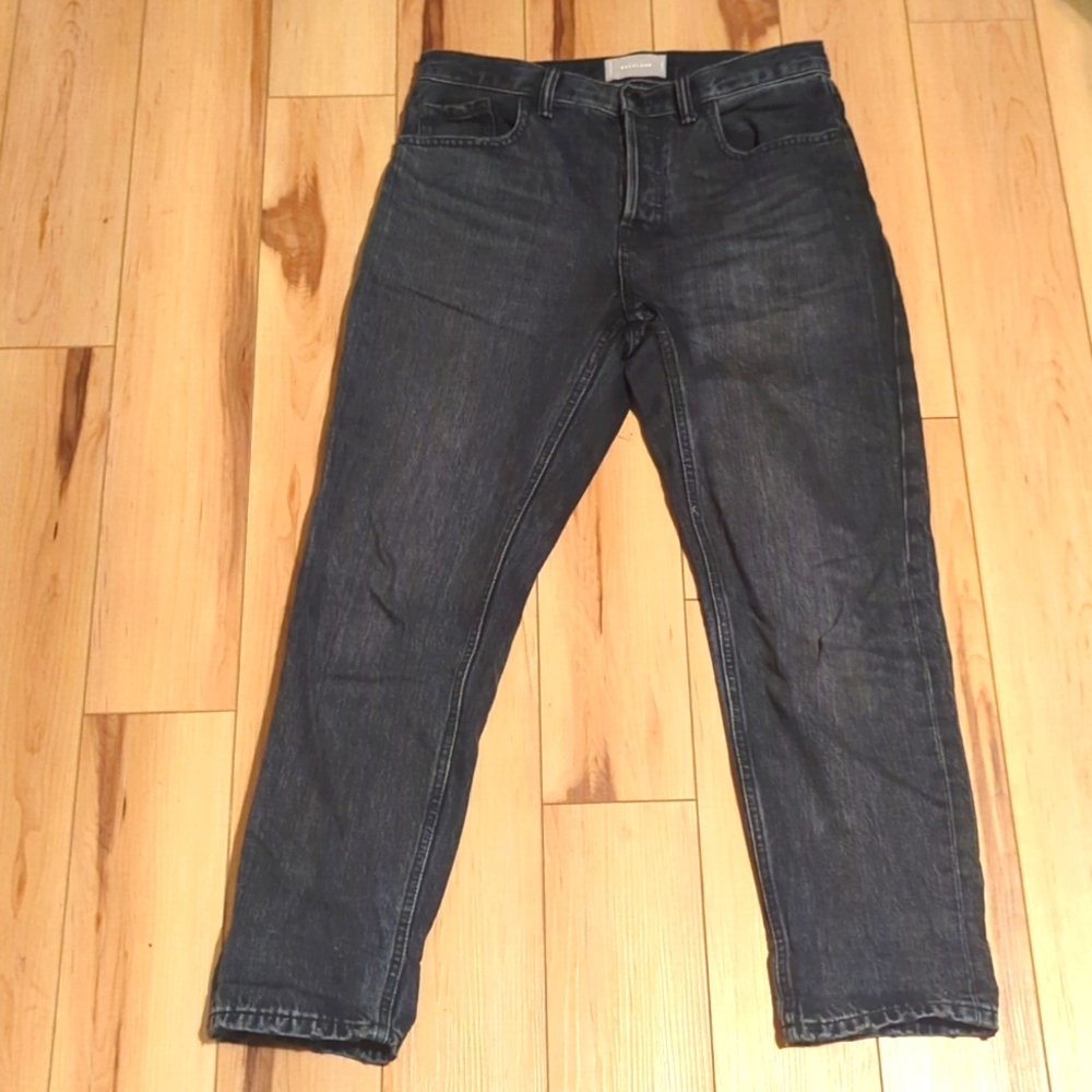 Everlane Washed Black Boyfriend Jeans